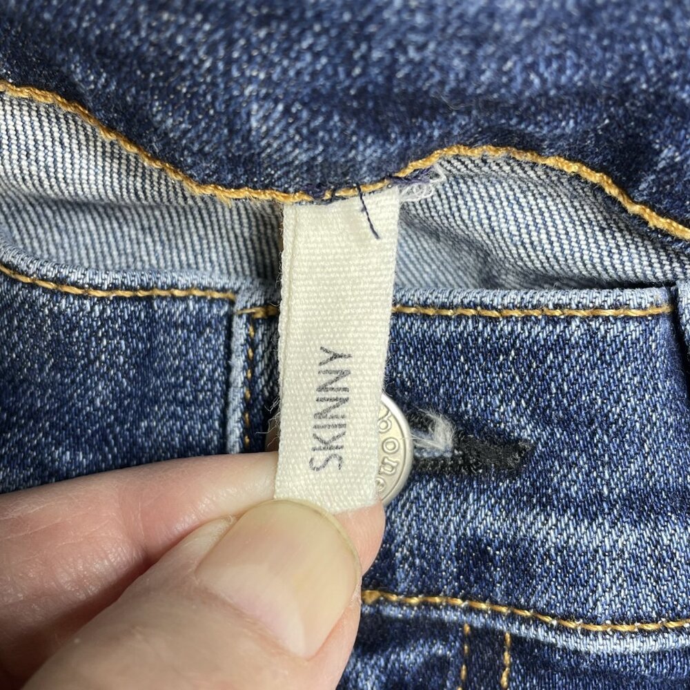 rag & bone Dark Blue Ankle Crop Jeans - Picture 8 of 14